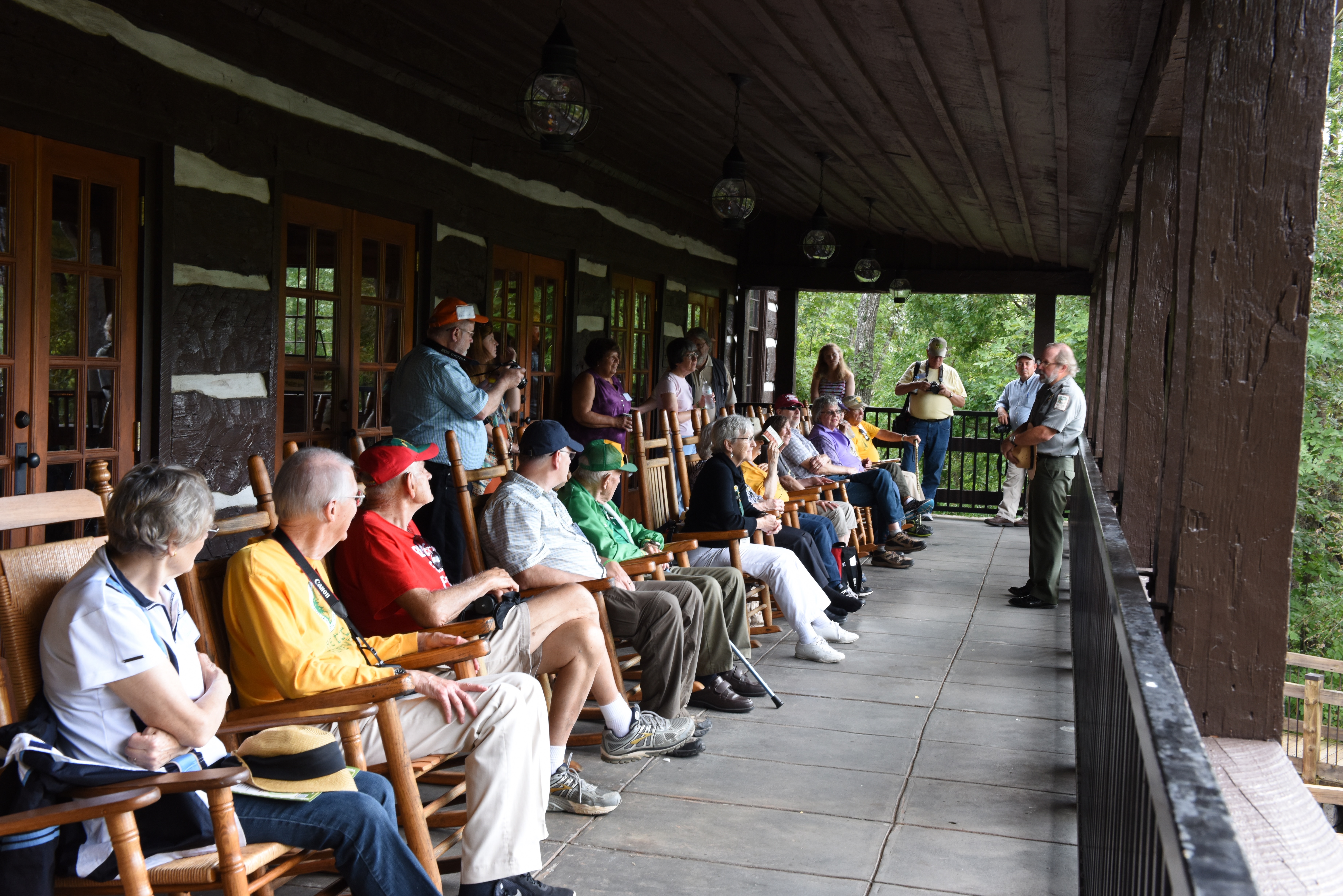 A CCC Legacy speaker presenting at a CCC heritage event